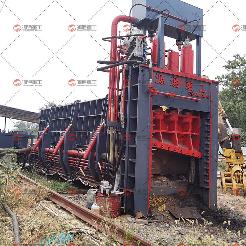 Scrap shearing machine Yunnan customer