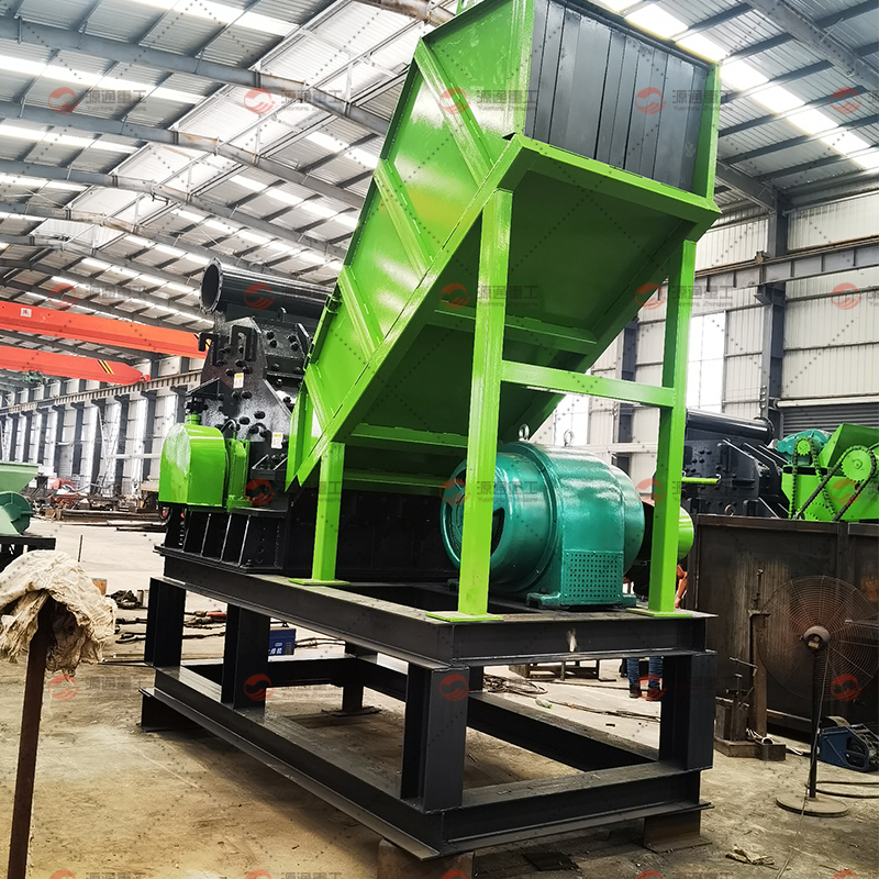 Scrap steel crushing production line